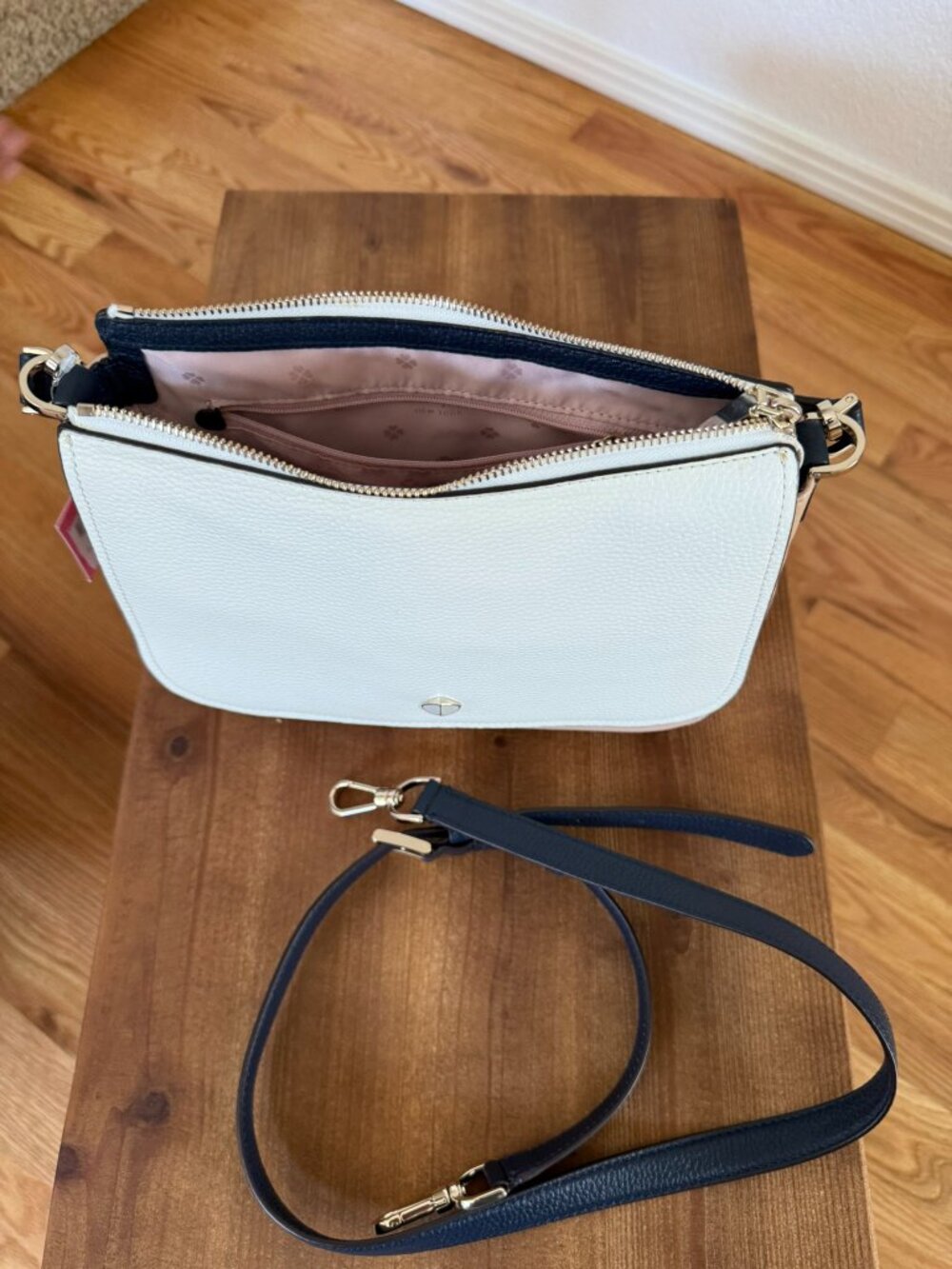 Kate Spade Hudson Medium Convertible Crossbody Bag – Parchment Multi - Picture 5 of 5